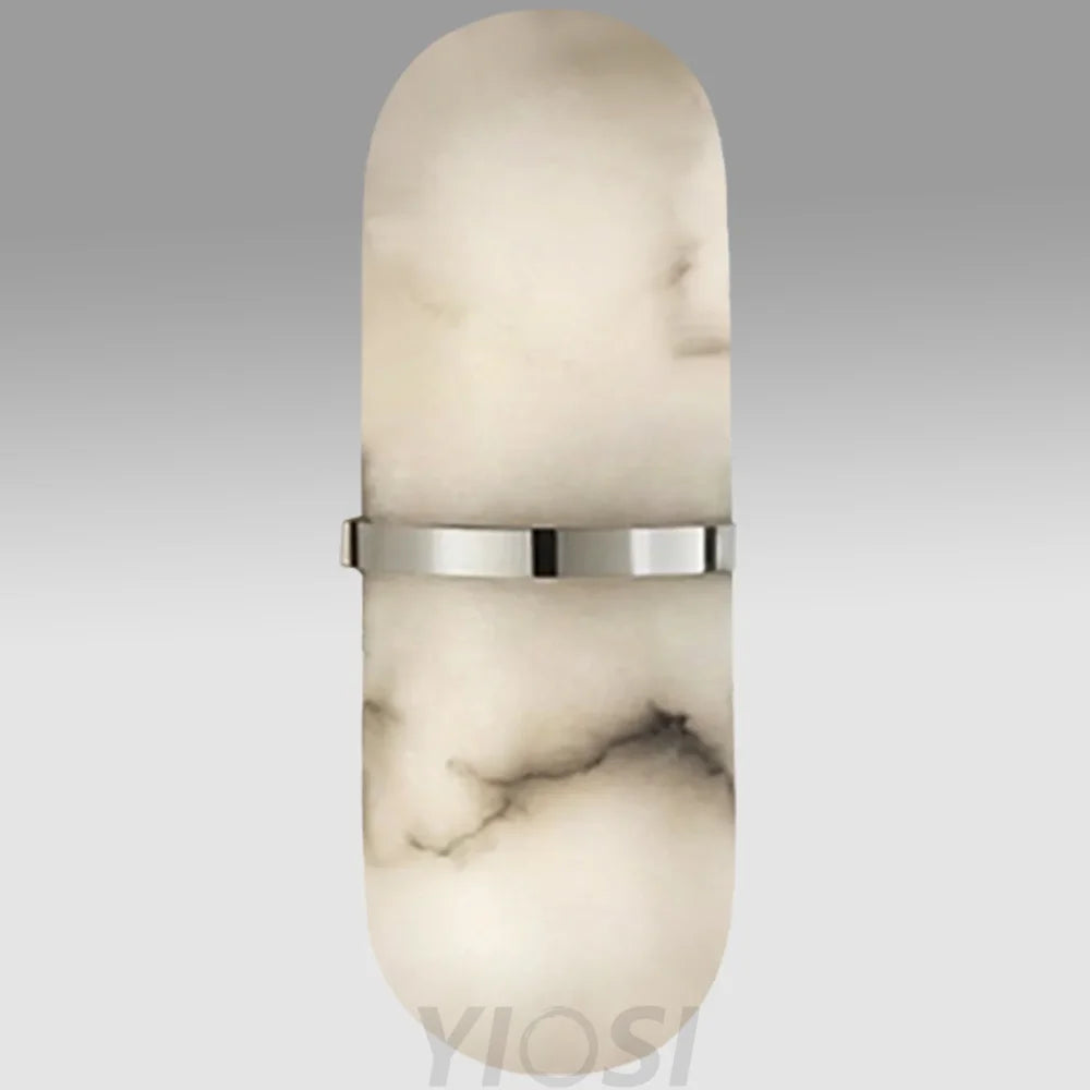 Becky Melange Alabaster Pill Form Wall Sconce Light Fixtures