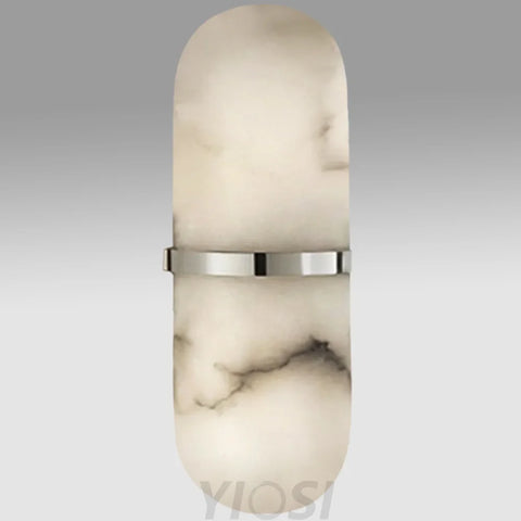 Becky Melange Alabaster Pill Form Wall Sconce Light Fixtures
