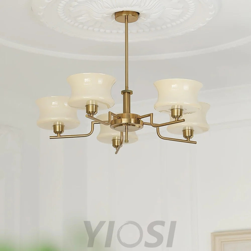 Belue Chandelier with 3/5 heads - Zahara-1-Yiosilamp