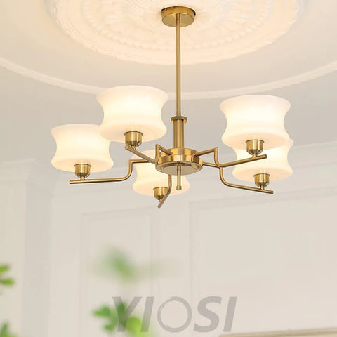 Belue Chandelier with 3/5 heads - Zahara-1-Yiosilamp