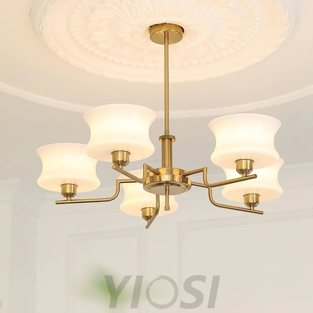 Belue Chandelier with 3/5 heads - Zahara-1-Yiosilamp