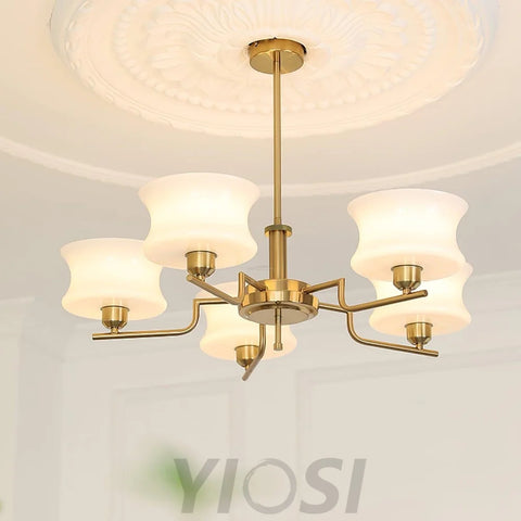Belue Chandelier with 3/5 heads - Zahara-1-Yiosilamp
