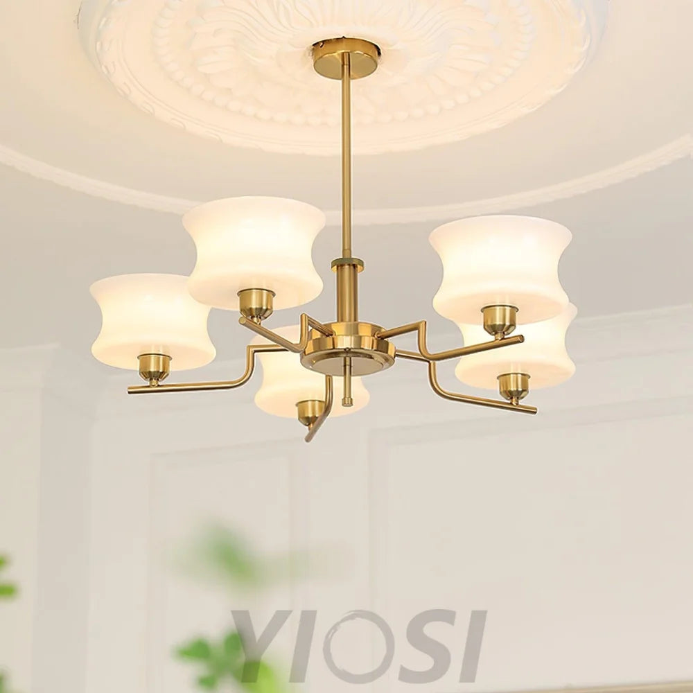 Belue Chandelier with 3/5 heads - Zahara-1-Yiosilamp