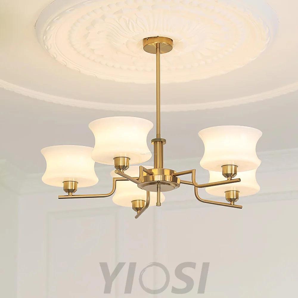 Belue Chandelier with 3/5 heads - Zahara-1-Yiosilamp