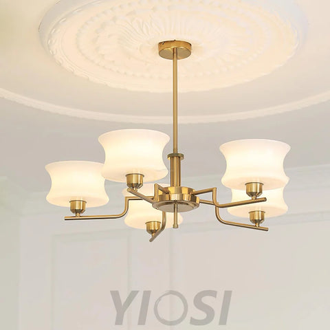 Belue Chandelier with 3/5 heads - Zahara-1-Yiosilamp