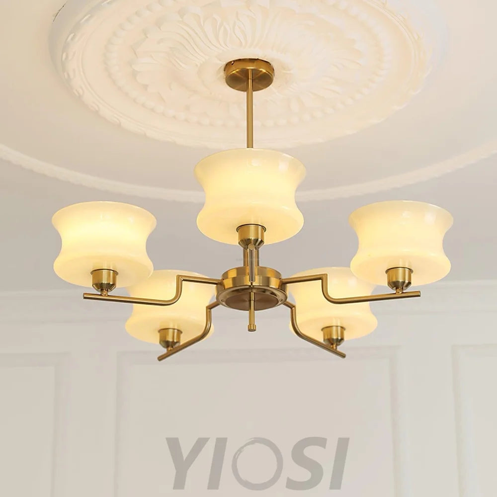Belue Chandelier with 3/5 heads - Zahara-1-Yiosilamp