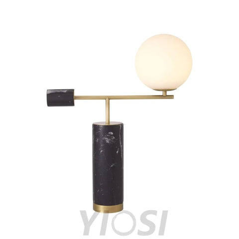 Bendik Ceramic Table Lamp ∅ 19.7″ - Alabaster-1-Yiosilamp