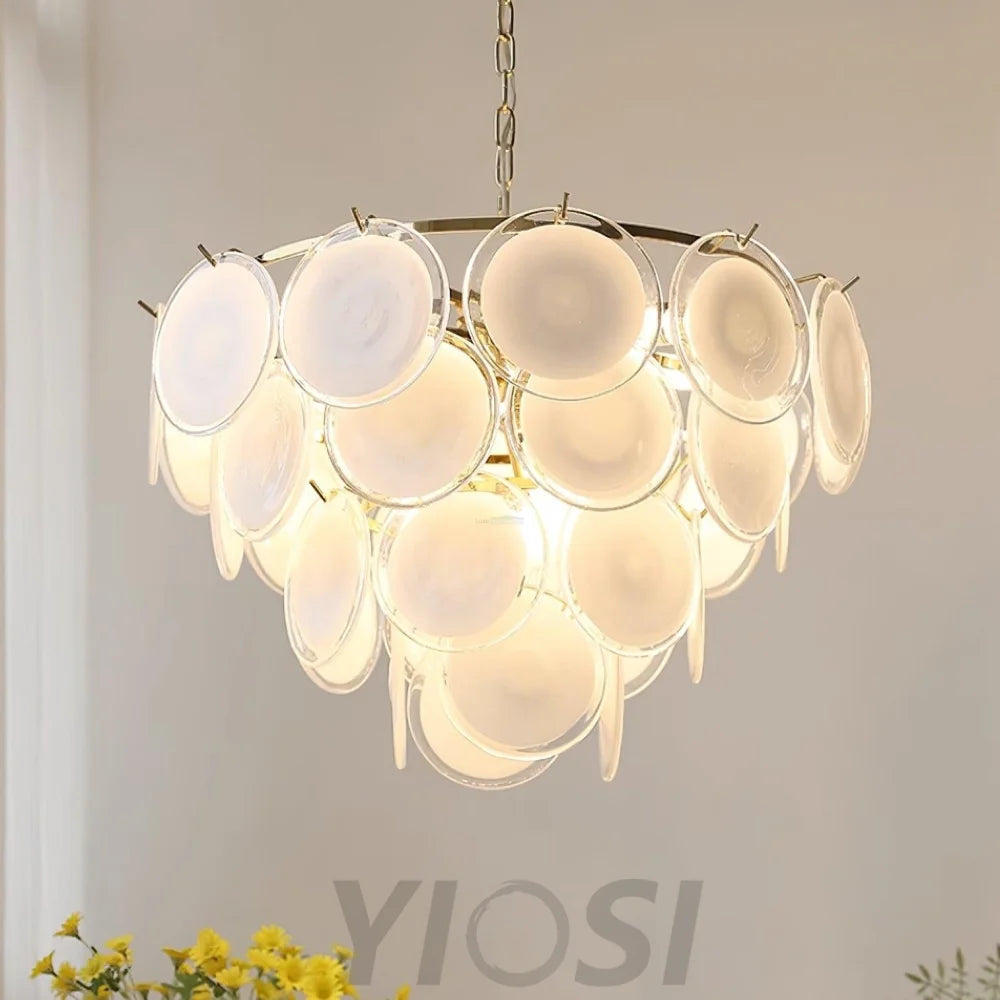 Bettina Murano Chandelier  ∅ 19.6″ - Cylinder-1-Yiosilamp