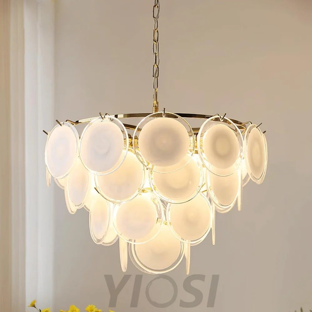 Bettina Murano Chandelier  ∅ 19.6″ - Cylinder-1-Yiosilamp