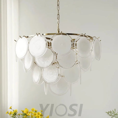 Bettina Murano Chandelier  ∅ 19.6″ - Cylinder-1-Yiosilamp