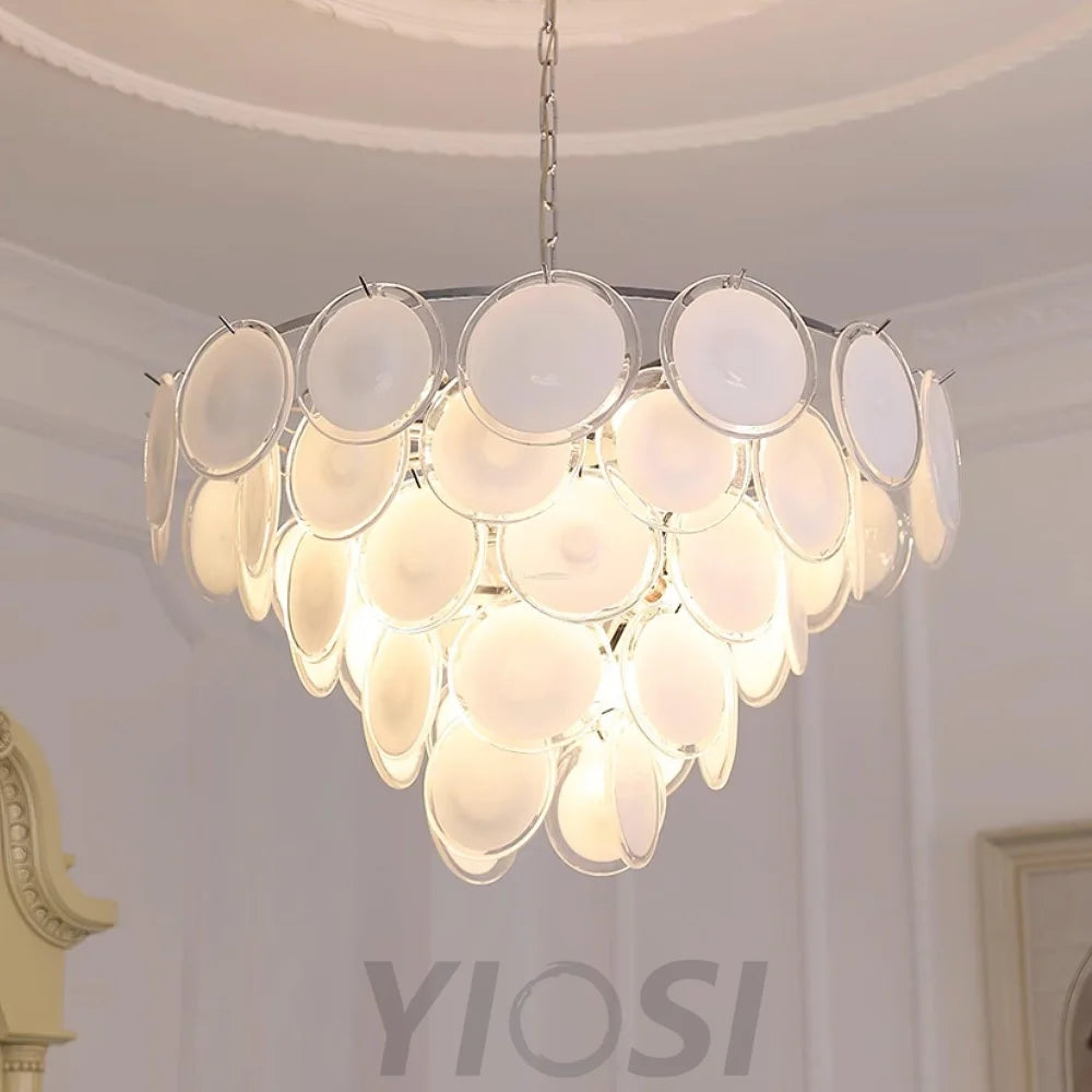 Bettina Murano Chandelier  ∅ 19.6″ - Cylinder-1-Yiosilamp