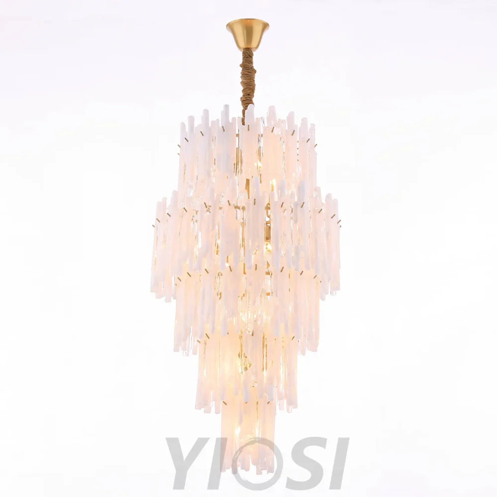 Blanch Cascading Murano Glass Chandelier - Helia-1-Yiosilamp