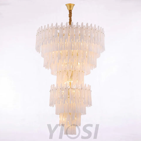 Blanch Cascading Murano Glass Chandelier - Helia-1-Yiosilamp