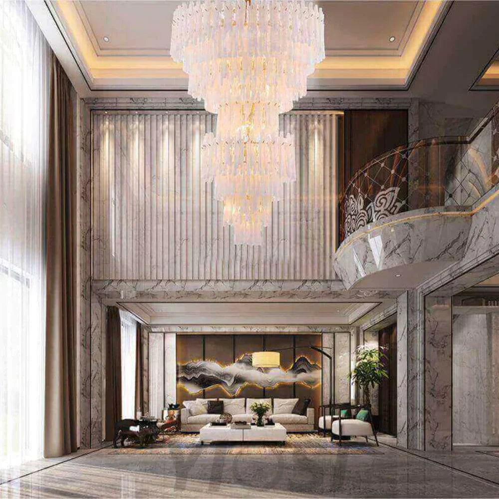 Blanch Cascading Murano Glass Chandelier - Helia-1-Yiosilamp