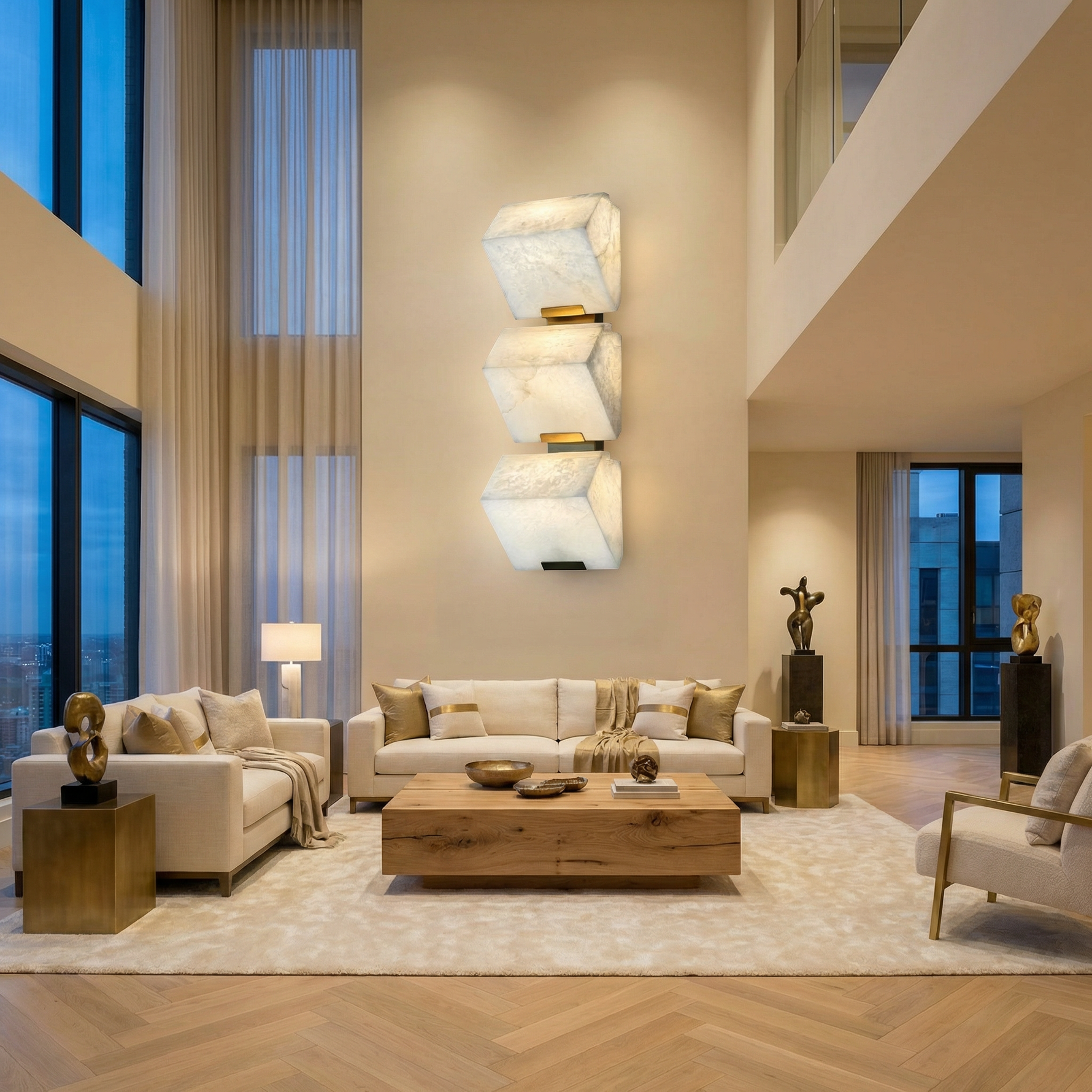 Yiosi Blocco Cube Stack Wall Sconce - Image 3