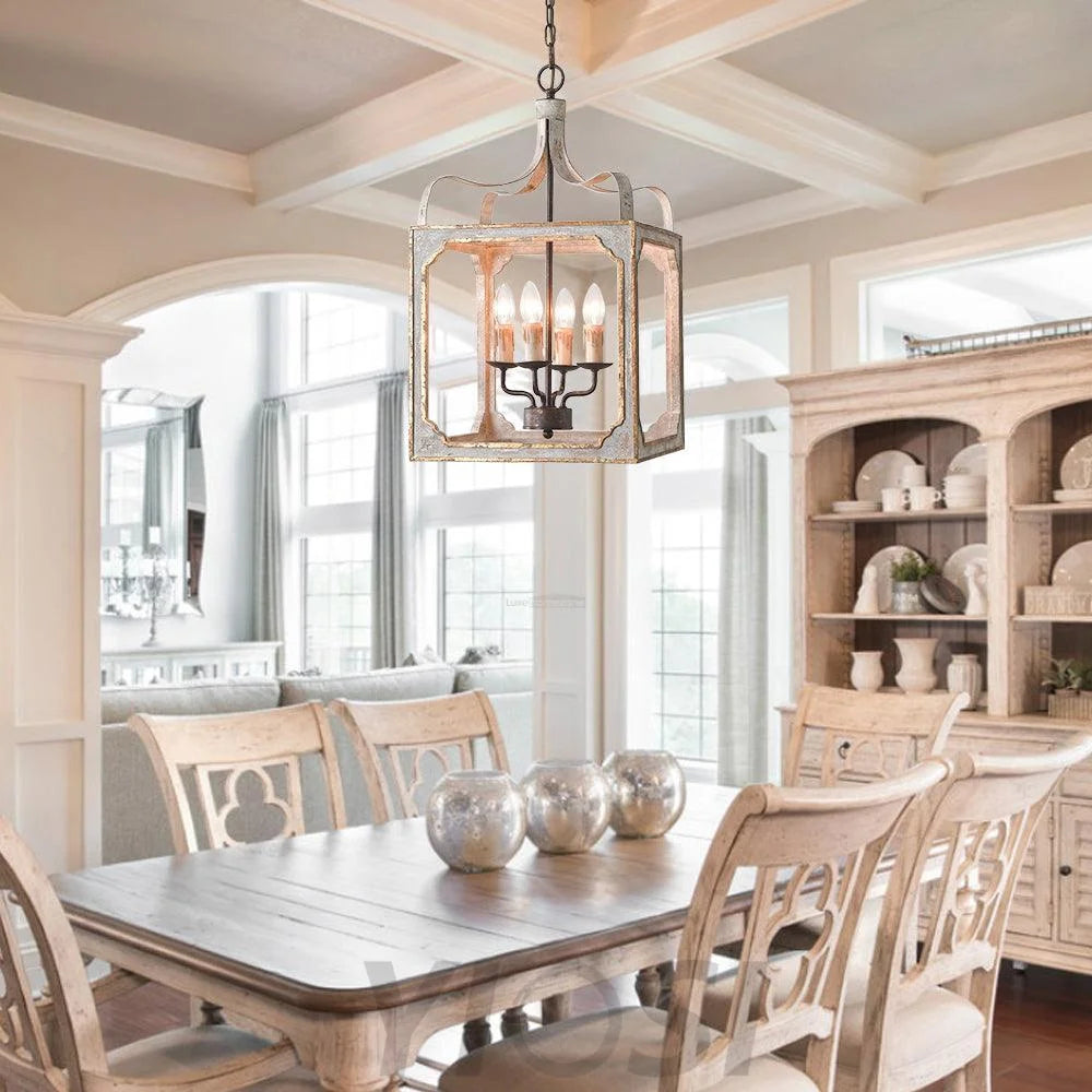 Boho Rustic Cube Chandelier  Φ 14.2″ - Genteel-1-Yiosilamp