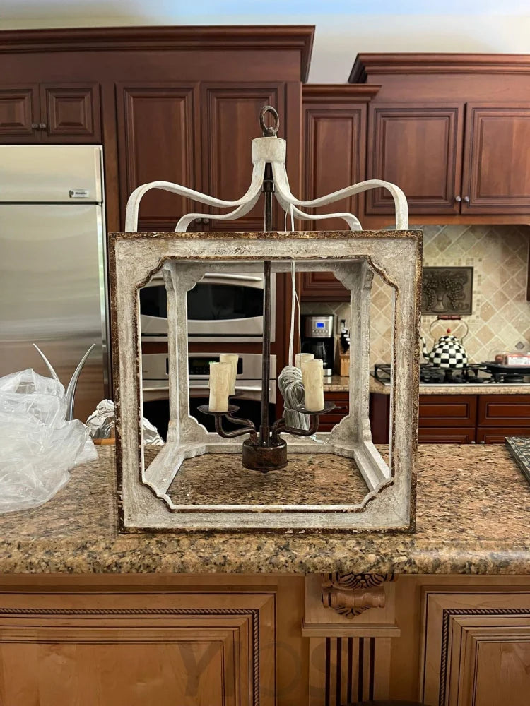 Boho Rustic Cube Chandelier  Φ 14.2″ - Genteel-1-Yiosilamp