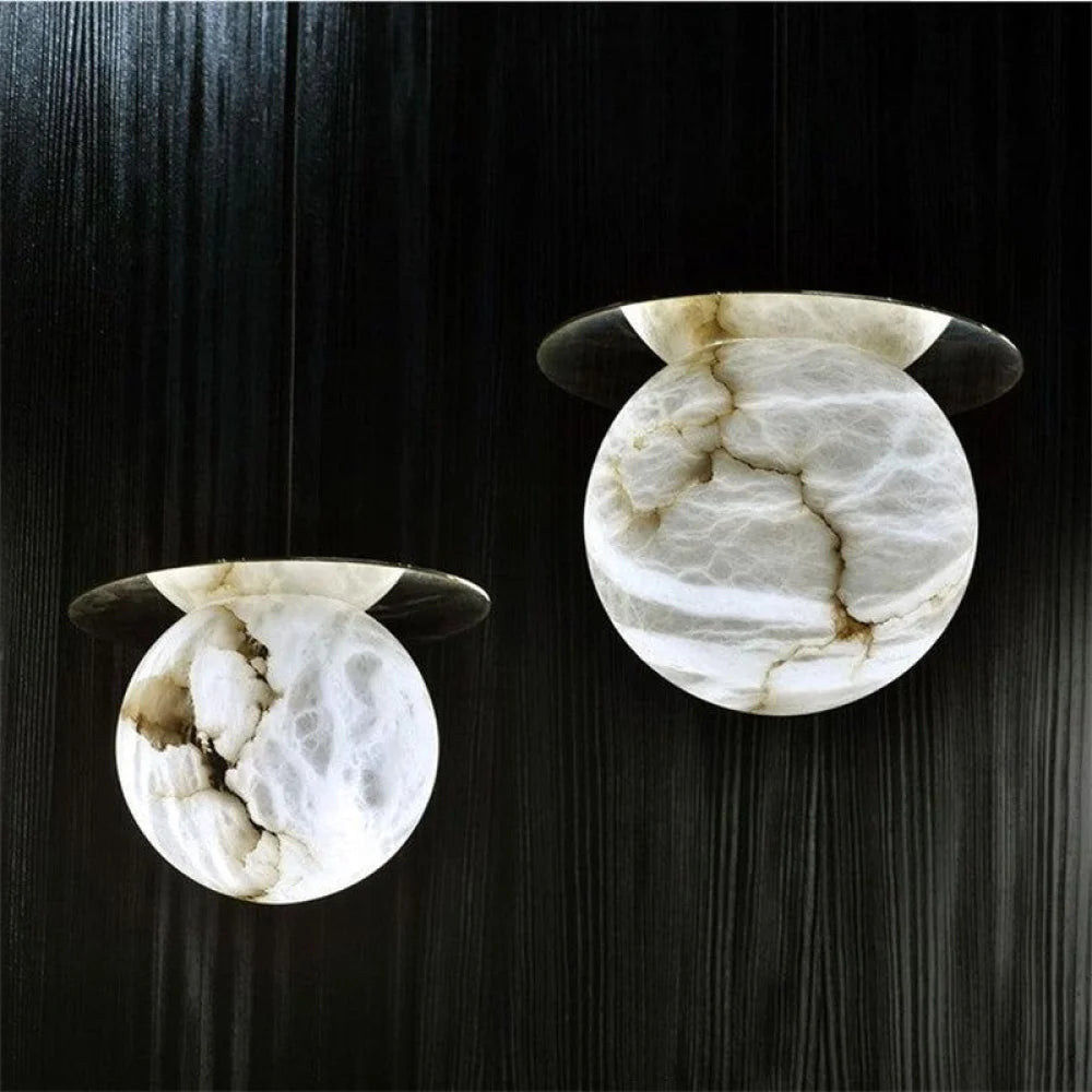 Boris Spanish Alabaster Bedside Pendant Large