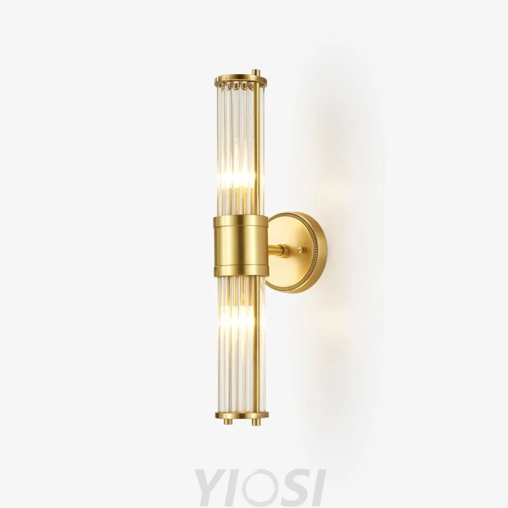 Celeste Brass Cylinder Wall Light – Mid Century Modern Sconce