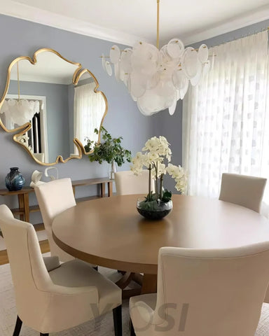Brass Discs Cascading Round Chandelier - Cylinder-1-Yiosilamp