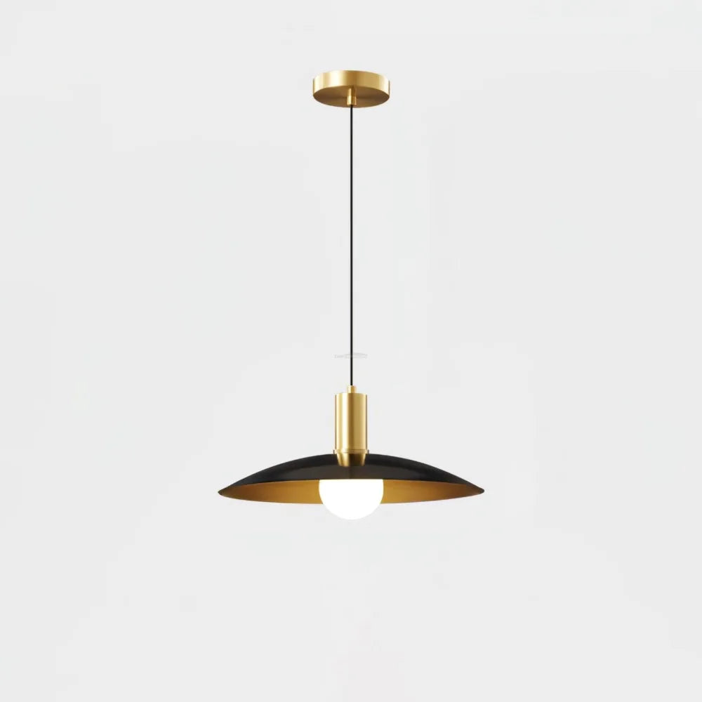 Brass Flared Pendant - Frisbee-1-Yiosilamp