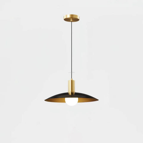 Brass Flared Pendant - Frisbee-1-Yiosilamp