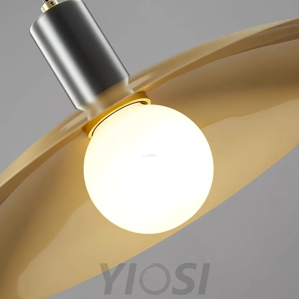 Brass Flared Pendant - Frisbee-1-Yiosilamp