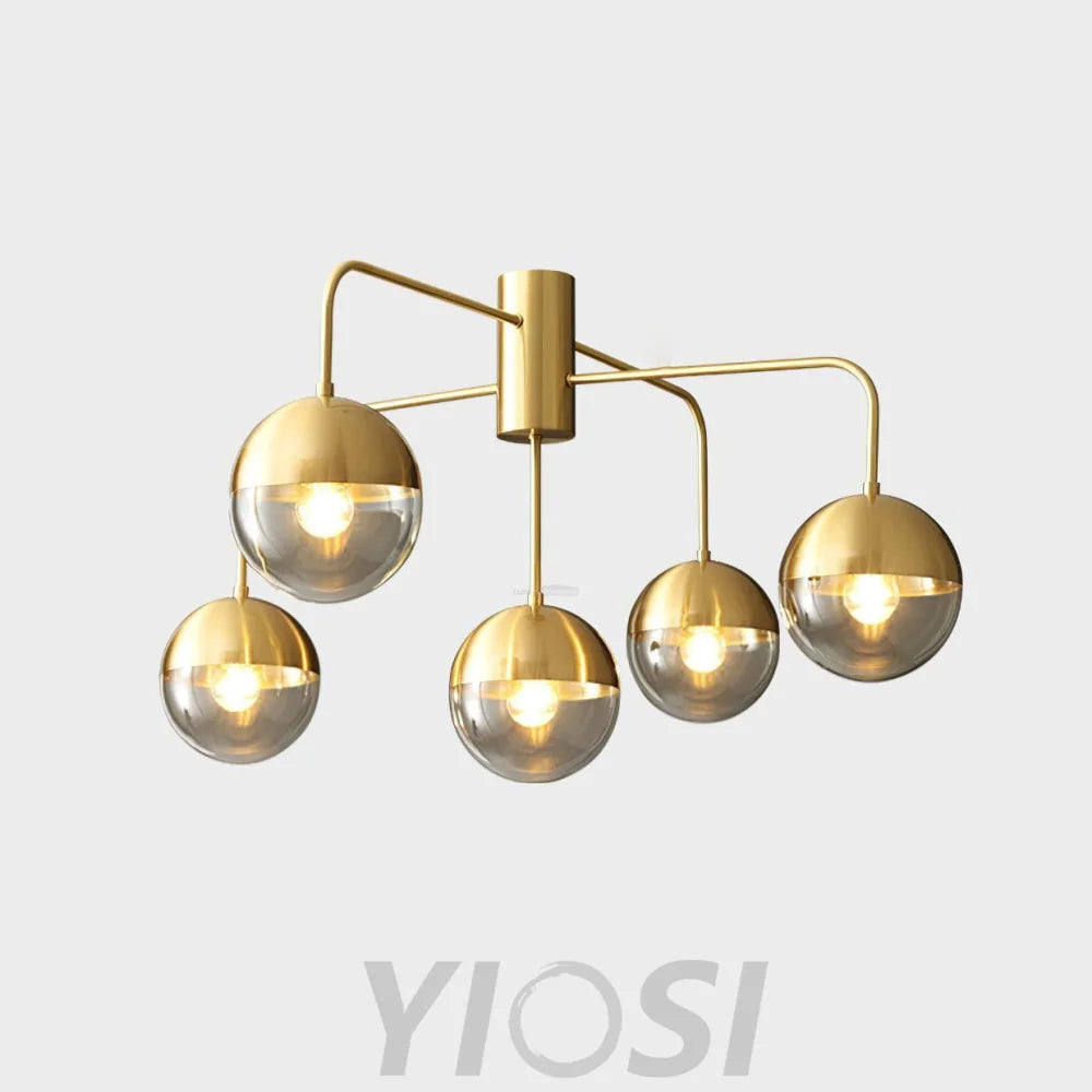 Brass Globulars Ceiling Lamp  ∅ 31.5″ - Yiosilamp