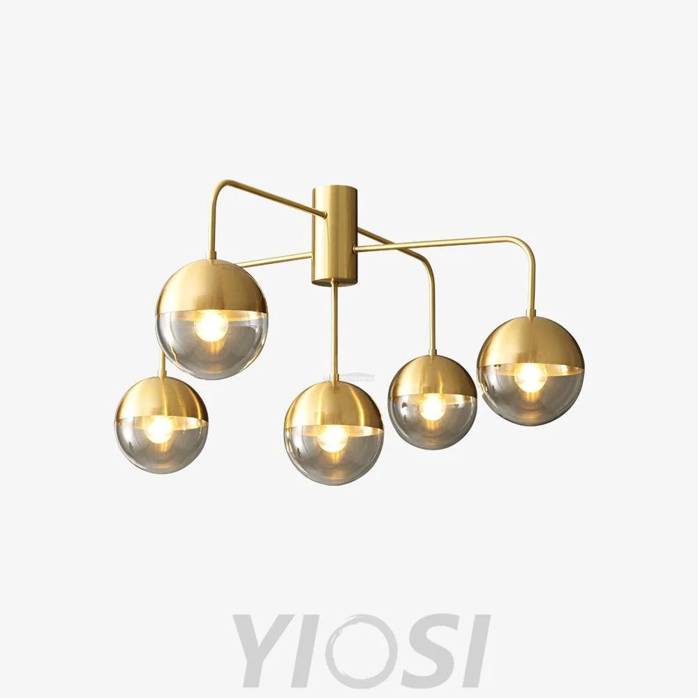Brass Globulars Ceiling Lamp  ∅ 31.5″ - Yiosilamp