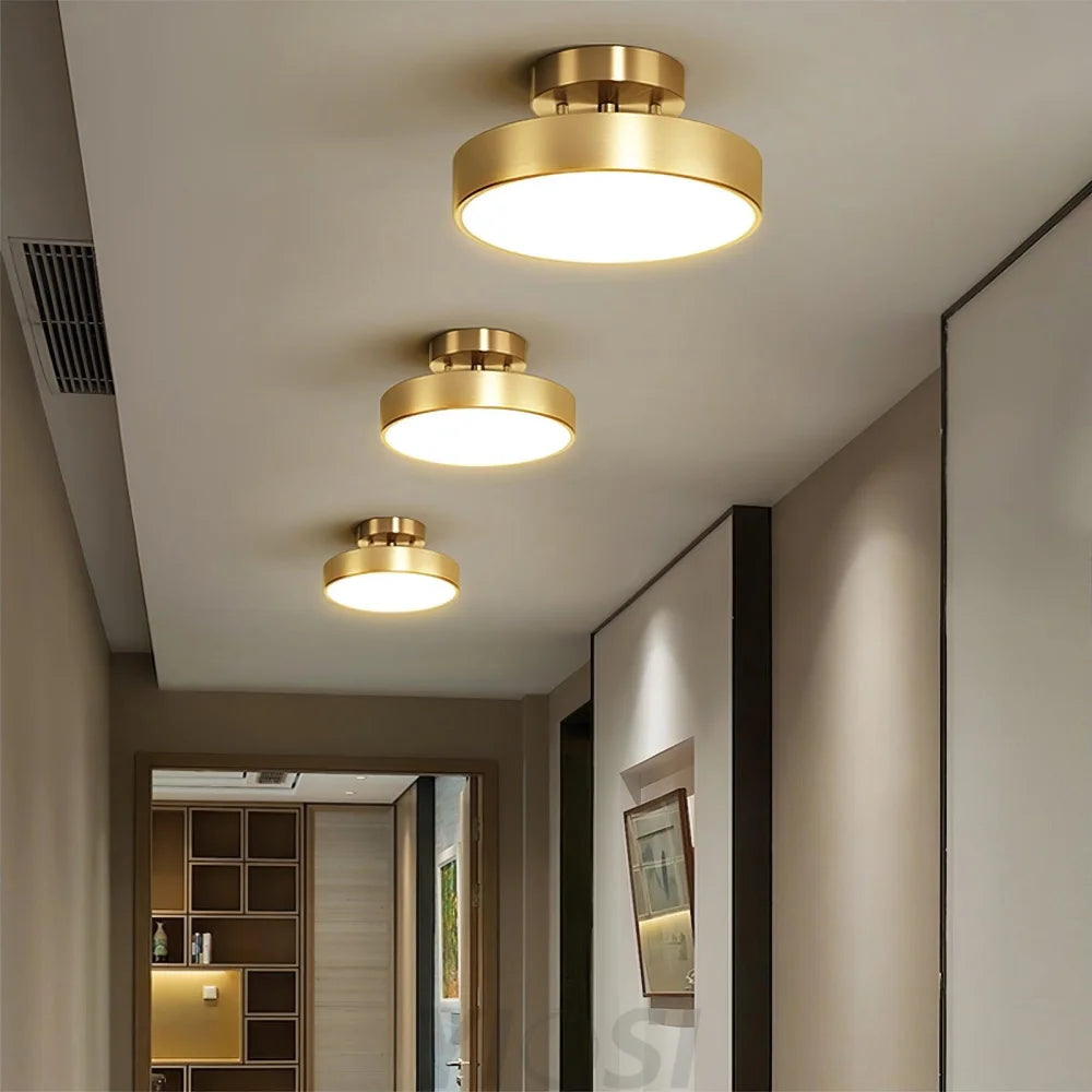 Vakkerlight Hero Brass Rotating Ceiling Lamp Warm Light