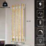 Brass Square Natural Marble Wall Light