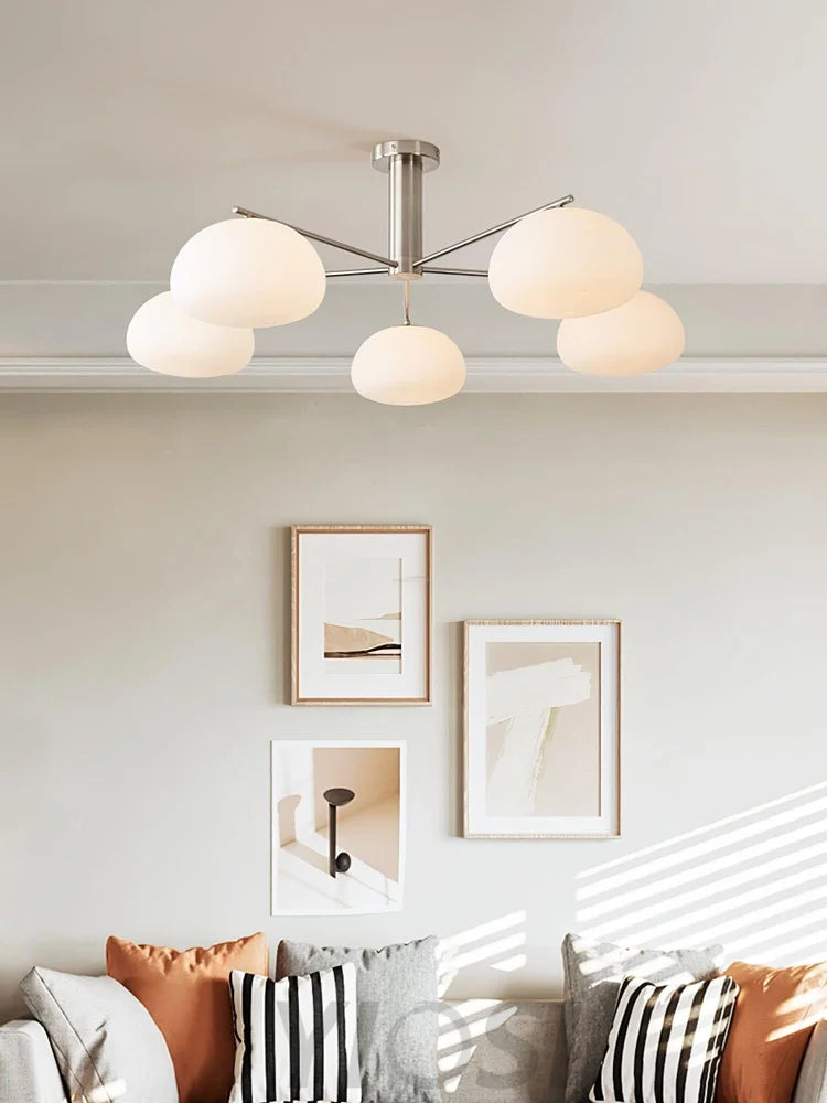 Briette Chandelier ∅ 40.6″ - Glass Chandelier, Persimmon-1-Yiosilamp