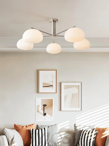 Briette Chandelier ∅ 40.6″ - Glass Chandelier, Persimmon-1-Yiosilamp