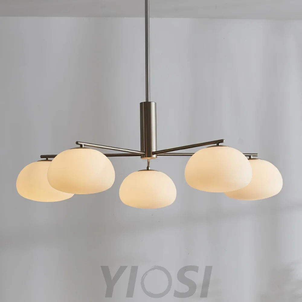 Briette Chandelier ∅ 40.6″ - Glass Chandelier, Persimmon-1-Yiosilamp