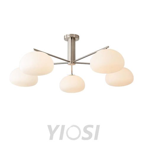 Briette Chandelier ∅ 40.6″ - Glass Chandelier, Persimmon-1-Yiosilamp