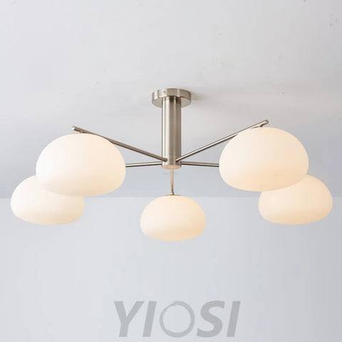 Briette Chandelier ∅ 40.6″ - Glass Chandelier, Persimmon-1-Yiosilamp