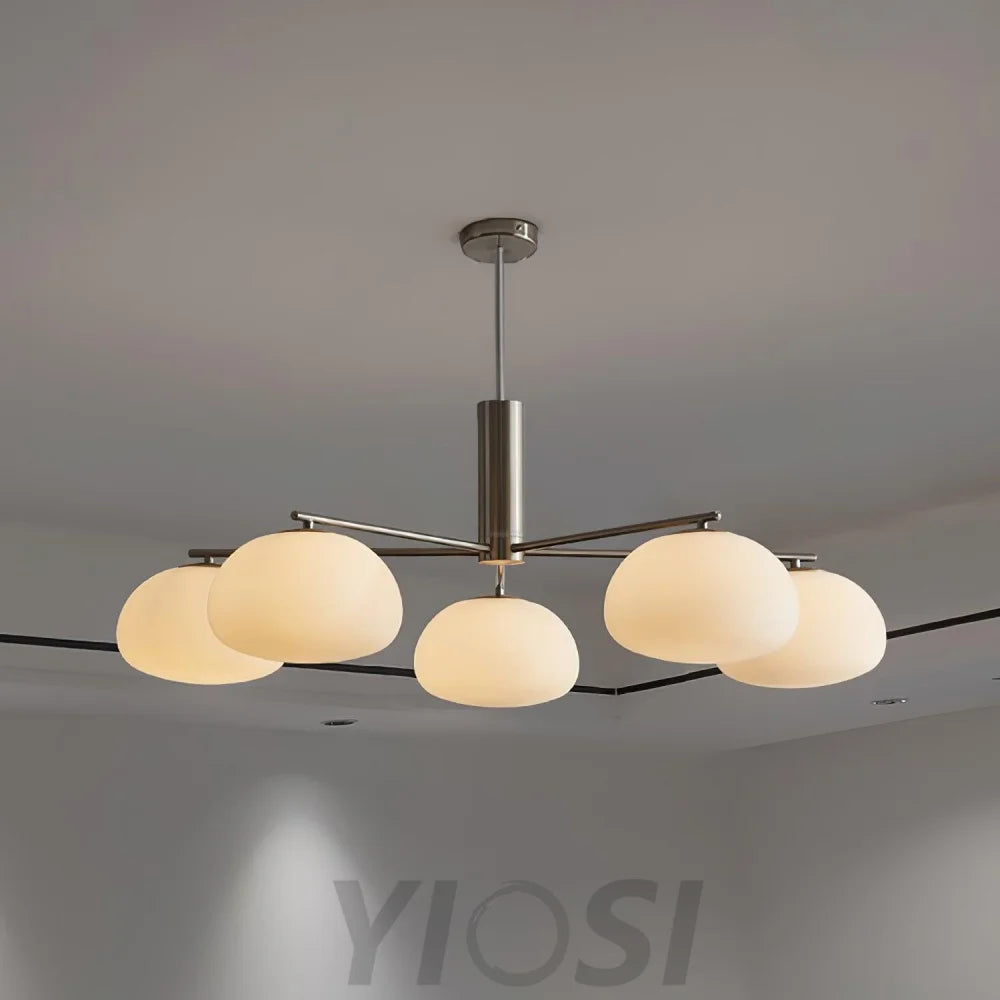 Briette Chandelier ∅ 40.6″ - Glass Chandelier, Persimmon-1-Yiosilamp