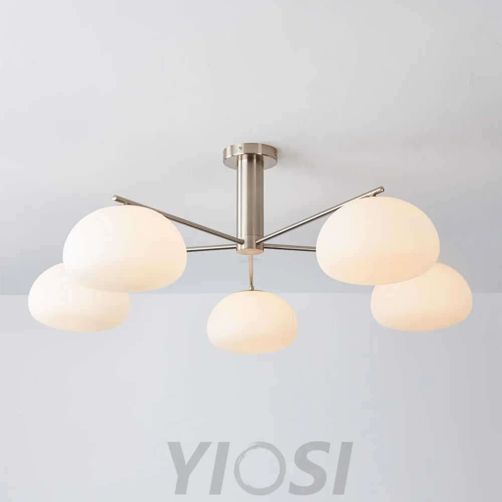 Briette Chandelier ∅ 40.6″ - Glass Chandelier, Persimmon-1-Yiosilamp