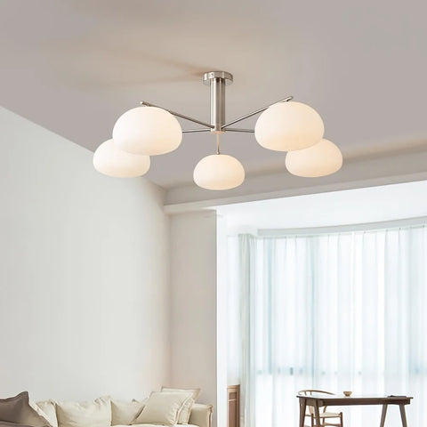 Briette Chandelier ∅ 40.6″ - Glass Chandelier, Persimmon-1-Yiosilamp