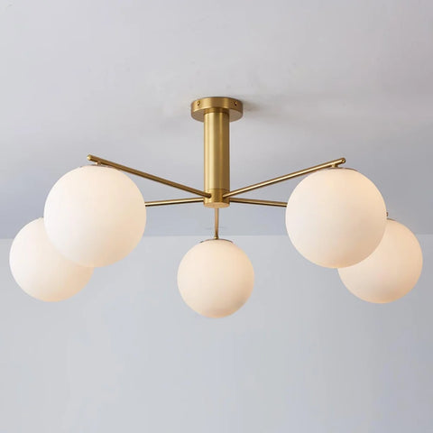 Briette Chandelier ∅ 40.6″ - Glass Chandelier, Persimmon-1-Yiosilamp
