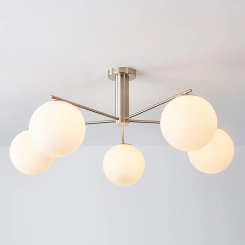 Briette Chandelier ∅ 40.6″ - Glass Chandelier, Persimmon-1-Yiosilamp