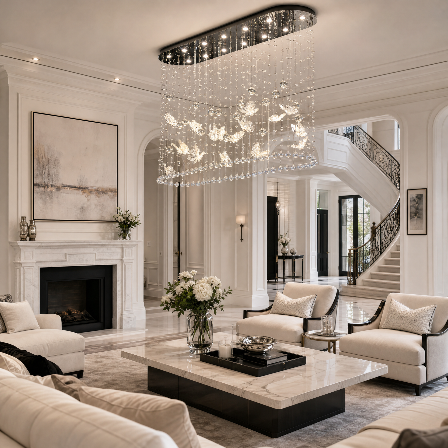 Butterfly Dream Modern Linear Dining Pendant Light