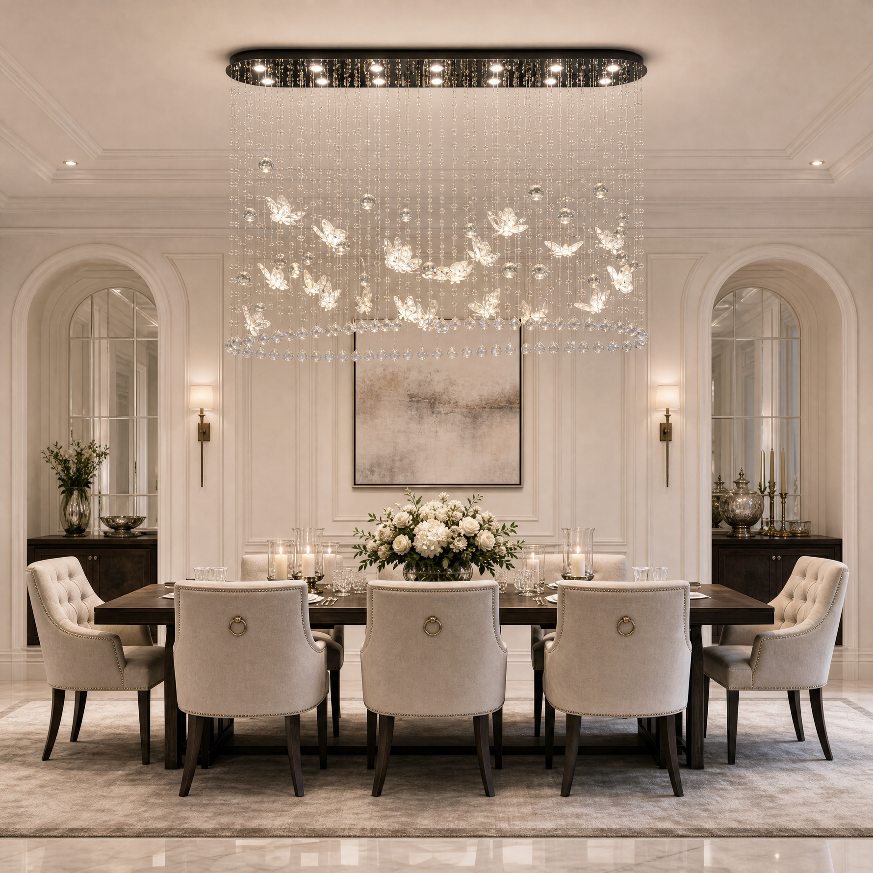Butterfly Dream Modern Linear Dining Pendant Light