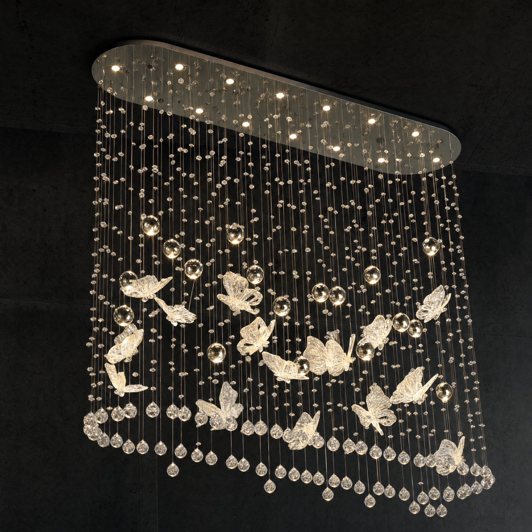Butterfly Dream Modern Linear Dining Pendant Light - main