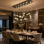 Butterfly Dream Modern Linear Dining Pendant Light - scene