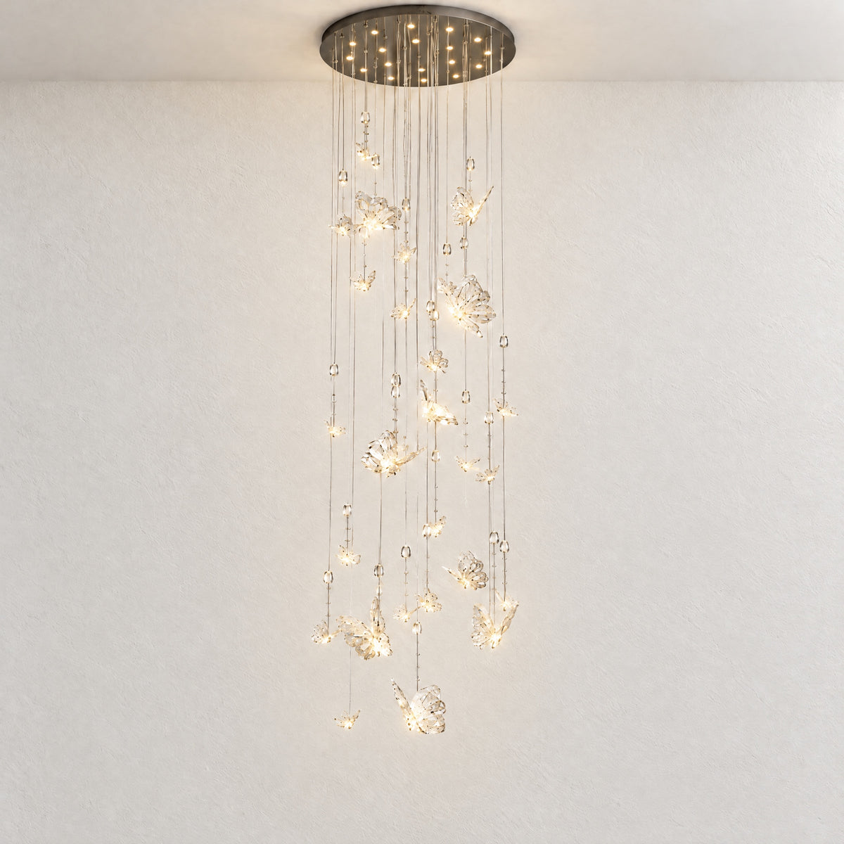 Butterfly Dream Modern Sculptural Pendant Light – lights on