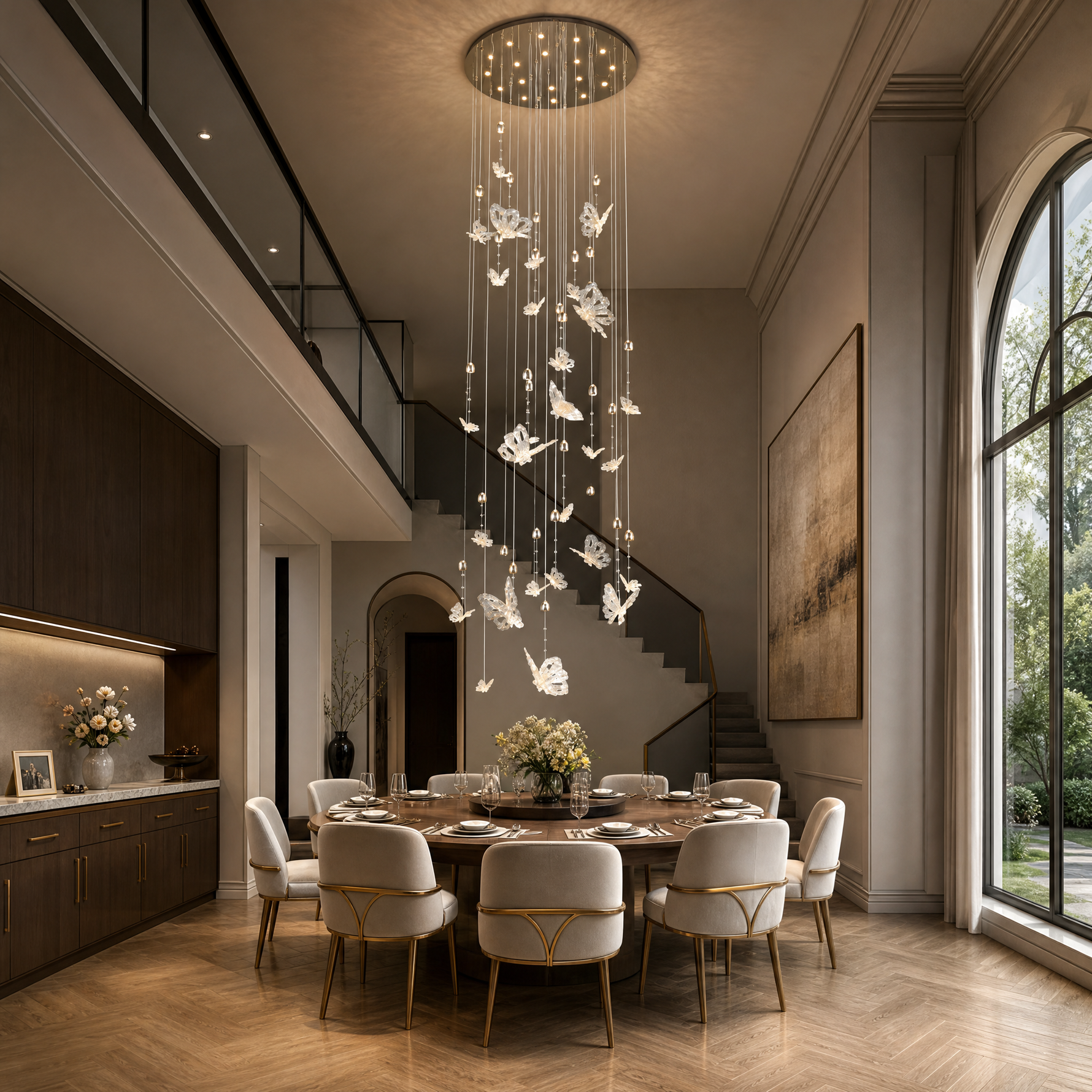 Butterfly Dream Modern Sculptural Pendant Light