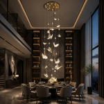 Butterfly Dream Modern Sculptural Ring Chandelier