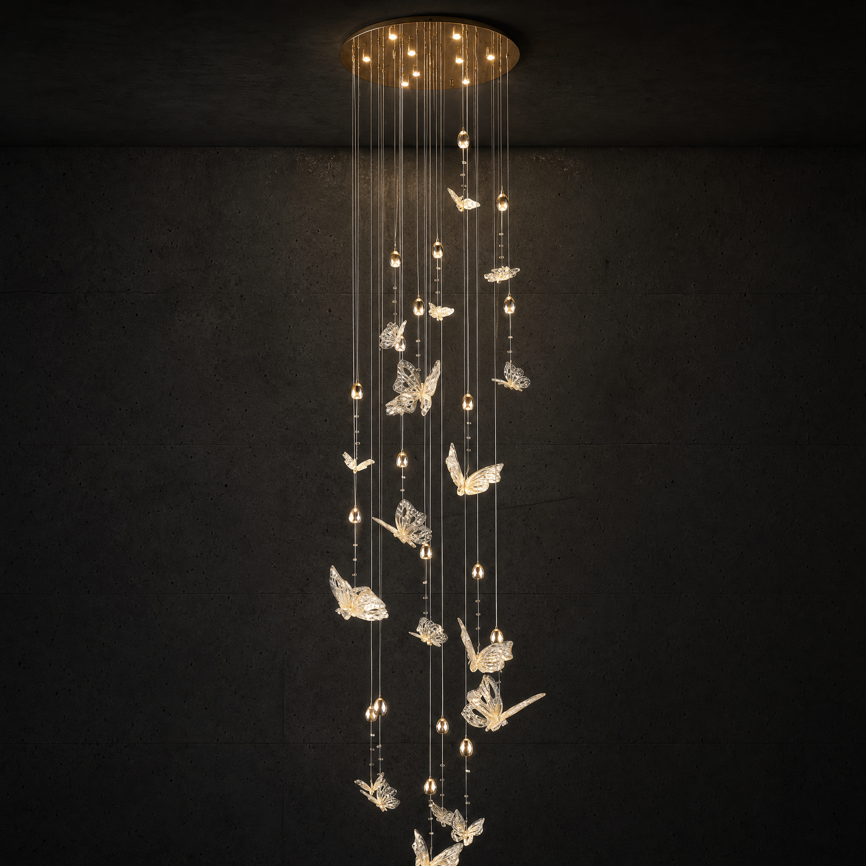Butterfly Dream Modern Sculptural Ring Chandelier - main