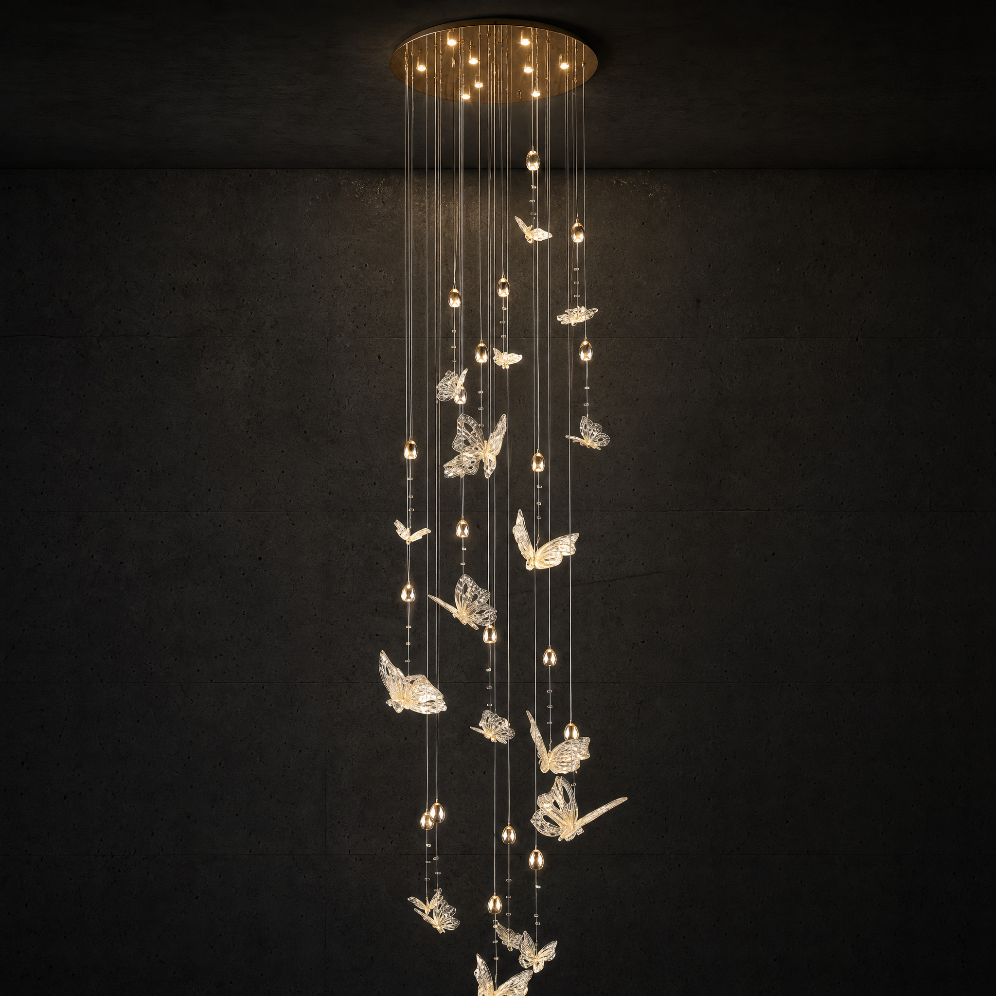 Butterfly Dream Modern Sculptural Ring Chandelier - main